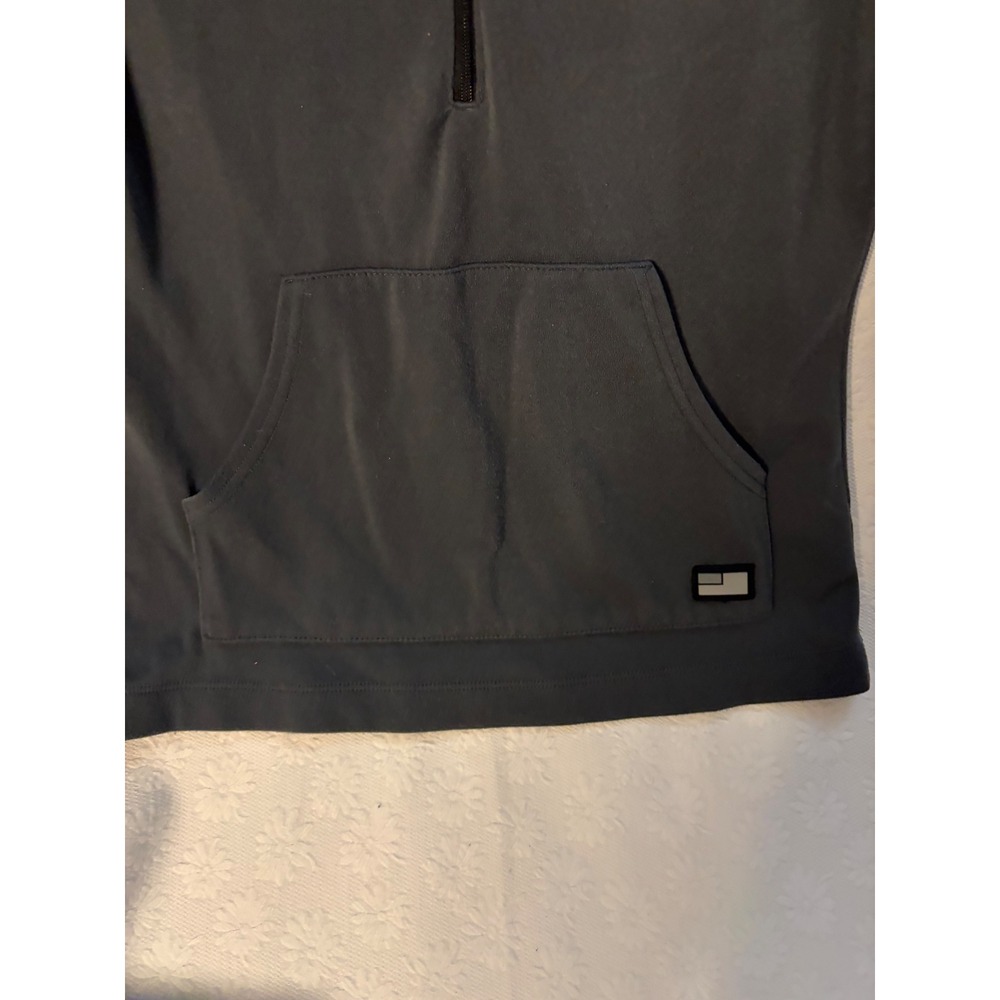 The Limited Clean Girl ActivewearWomens Quarter Zip Hoodie charcoal grey Small - Picture 3 of 4